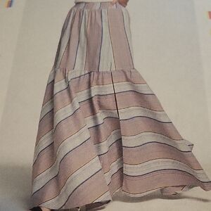 Chaser Pastel Striped Maxi Skirt